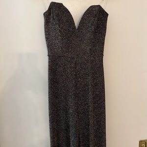 Altar’d State Glittery Strapless Jumpsuit
